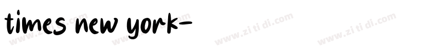 times new york字体转换
